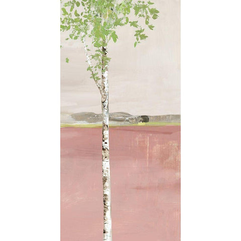 Blush Infinity II Black Modern Wood Framed Art Print by Pearce, Allison