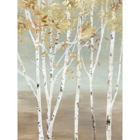 Golden Birch Black Modern Wood Framed Art Print with Double Matting by Pearce, Allison