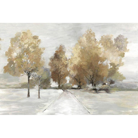 Trail Under the Trees Gold Ornate Wood Framed Art Print with Double Matting by Pearce, Allison