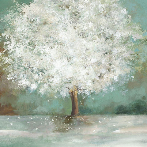 White Tree White Modern Wood Framed Art Print by Pearce, Allison