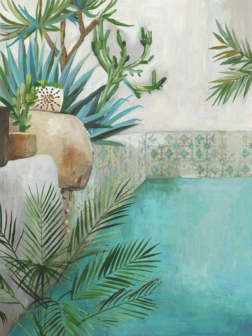 Desert Retreat I  Black Ornate Wood Framed Art Print with Double Matting by Pearce, Allison