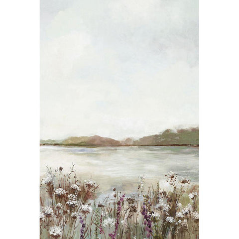 Secret Lake III White Modern Wood Framed Art Print by Pearce, Allison