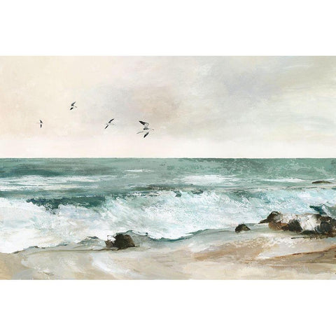 Graceful Sea  Black Modern Wood Framed Art Print with Double Matting by Pearce, Allison