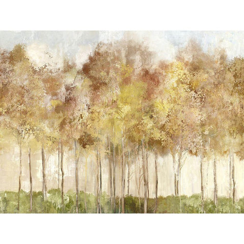 Yellow Forest  White Modern Wood Framed Art Print by Pearce, Allison