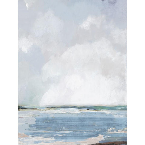 Modern Beach White Modern Wood Framed Art Print by Pearce, Allison