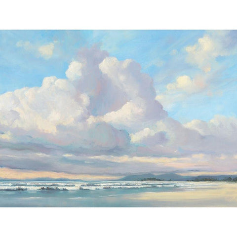 Pacific Coast White Modern Wood Framed Art Print by Molenaar, Pieter