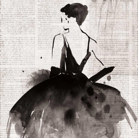 Spotlight I Black Modern Wood Framed Art Print by PI Galerie