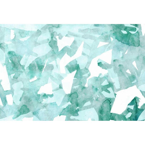 Watercolor Geo  White Modern Wood Framed Art Print by PI Galerie