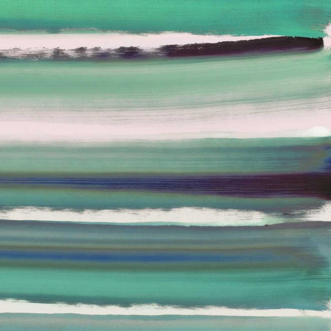 Color Streak Black Modern Wood Framed Art Print with Double Matting by PI Galerie