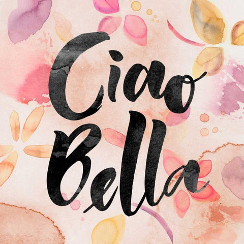 Ciao Bella Gold Ornate Wood Framed Art Print with Double Matting by PI Galerie