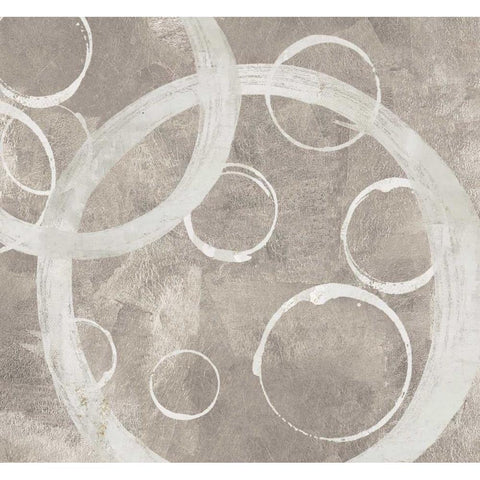 Small Rings I Black Modern Wood Framed Art Print with Double Matting by PI Galerie