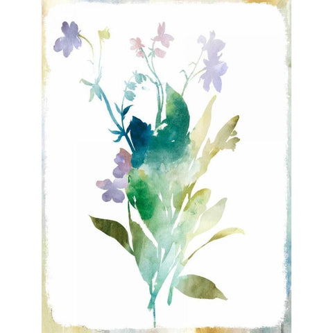 Summer Botanical I Gold Ornate Wood Framed Art Print with Double Matting by PI Galerie