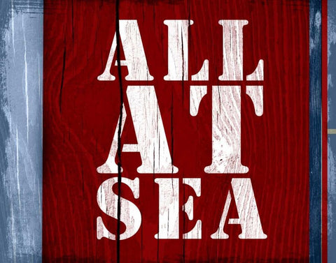 All at Sea Black Ornate Wood Framed Art Print with Double Matting by PI Studio