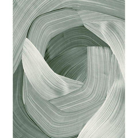Enriched Emerald  White Modern Wood Framed Art Print by PI Studio