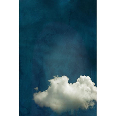 Cloudy Chance I  Black Modern Wood Framed Art Print with Double Matting by PI Studio