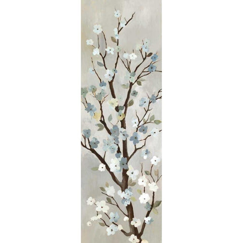 Blossom I Black Modern Wood Framed Art Print with Double Matting by PI Studio