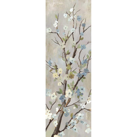 Blossom II White Modern Wood Framed Art Print by PI Studio