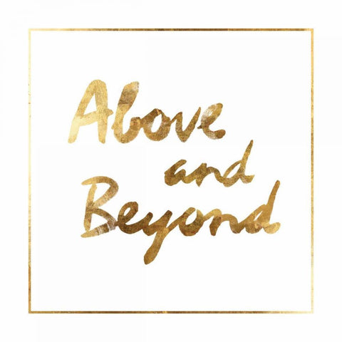 above and beyond  White Modern Wood Framed Art Print with Double Matting by PI Studio