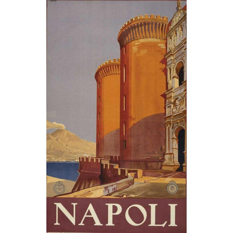 Napoli Black Modern Wood Framed Art Print by PI Collection