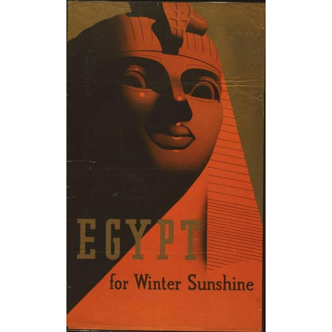 Egypt Gold Ornate Wood Framed Art Print with Double Matting by PI Collection
