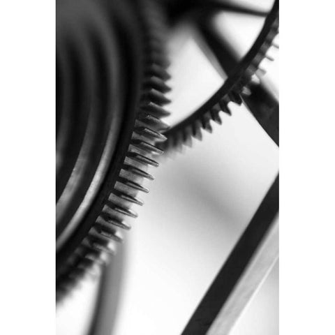 Gears I Gold Ornate Wood Framed Art Print with Double Matting by Rick Cotter