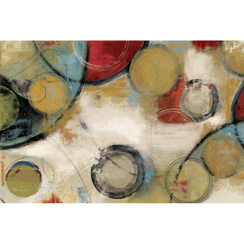 Elements Black Modern Wood Framed Art Print with Double Matting by Reeves, Tom