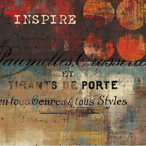 Inspire - Mini Black Modern Wood Framed Art Print by Reeves, Tom