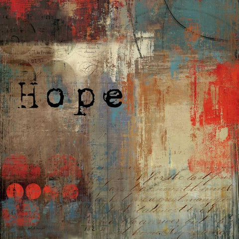 Hope - Mini Gold Ornate Wood Framed Art Print with Double Matting by Reeves, Tom