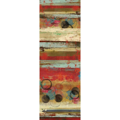 Palette I - Mini Black Modern Wood Framed Art Print with Double Matting by Reeves, Tom