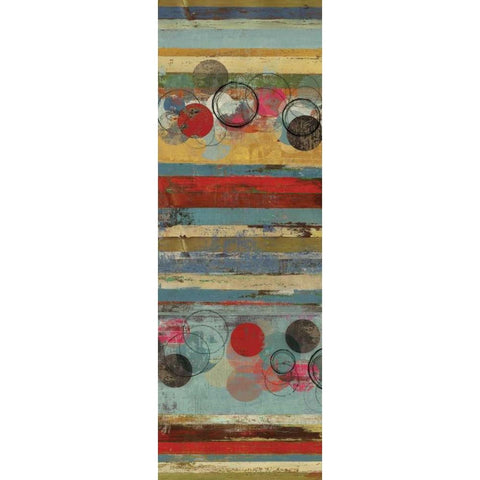 Palette II - Mini Black Modern Wood Framed Art Print with Double Matting by Reeves, Tom