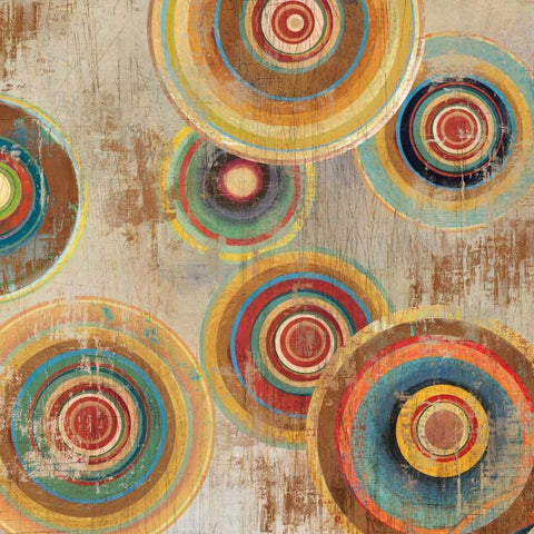 Living Colours I Black Modern Wood Framed Art Print by Reeves, Tom