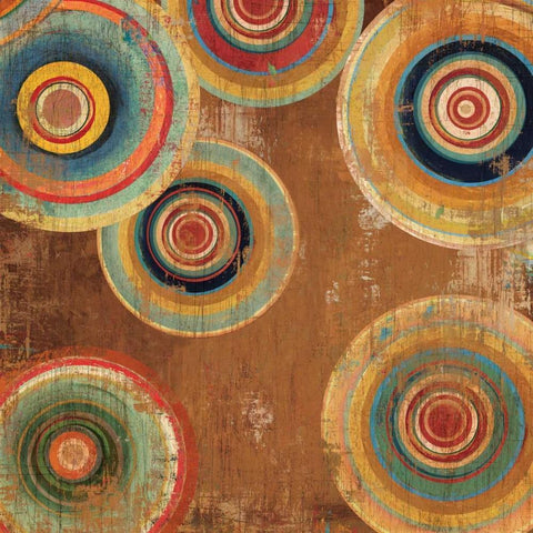 Living Colours II White Modern Wood Framed Art Print with Double Matting by Reeves, Tom