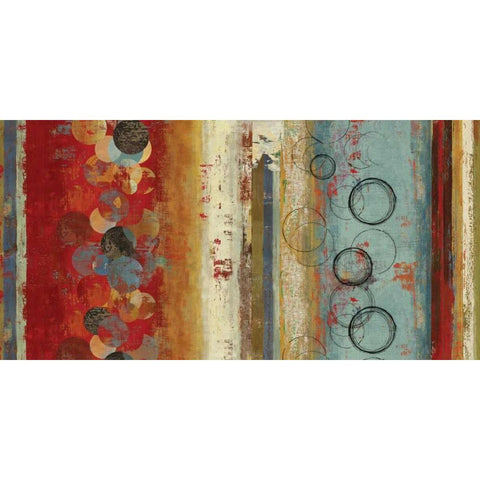 Field of Blue - Oversize Gold Ornate Wood Framed Art Print with Double Matting by Reeves, Tom
