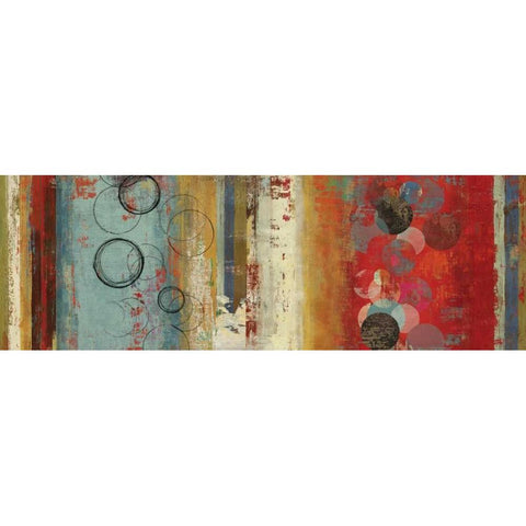 Field of Blue Abstract - create White Modern Wood Framed Art Print by Reeves, Tom