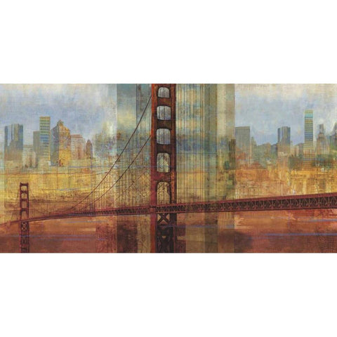 Connecting Us Black Modern Wood Framed Art Print by Reeves, Tom