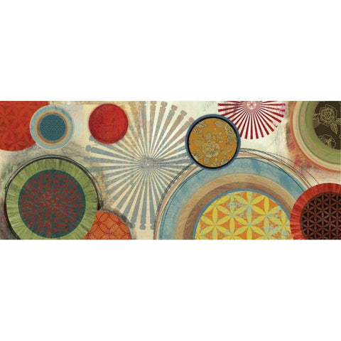 Commotion II - Mini Black Modern Wood Framed Art Print by Reeves, Tom
