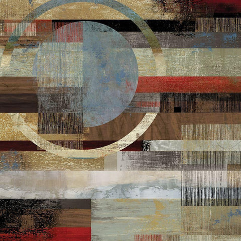 Industrial II Black Modern Wood Framed Art Print with Double Matting by Reeves, Tom