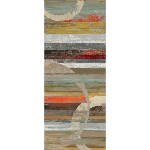 Avery II Black Modern Wood Framed Art Print with Double Matting by Reeves, Tom