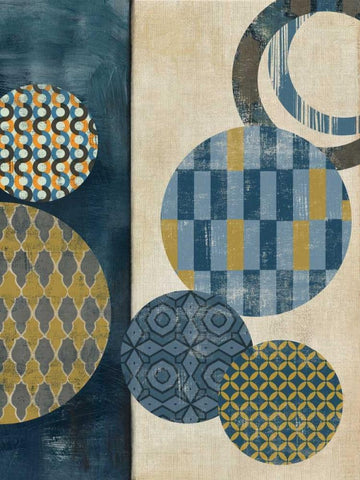 Harmony I White Modern Wood Framed Art Print with Double Matting by Reeves, Tom