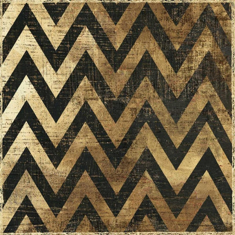 Art Deco II Gold Ornate Wood Framed Art Print with Double Matting by Reeves, Tom