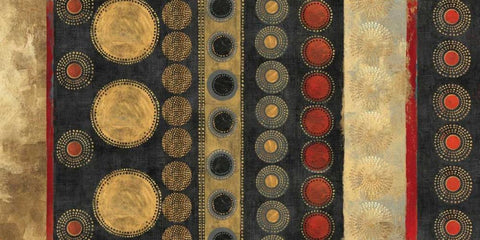 Gold Klimt Black Ornate Wood Framed Art Print with Double Matting by Reeves, Tom
