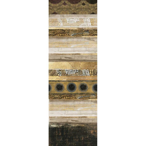 Klimt Dots I  White Modern Wood Framed Art Print by Reeves, Tom