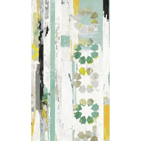 Star I White Modern Wood Framed Art Print by Reeves, Tom