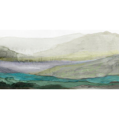 Valley II Black Modern Wood Framed Art Print by Reeves, Tom