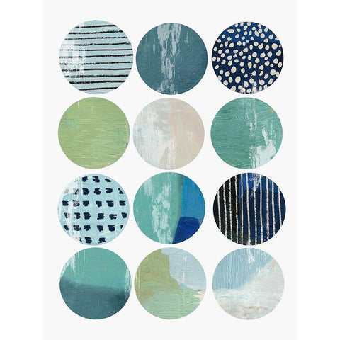Octave I Black Modern Wood Framed Art Print with Double Matting by Reeves, Tom