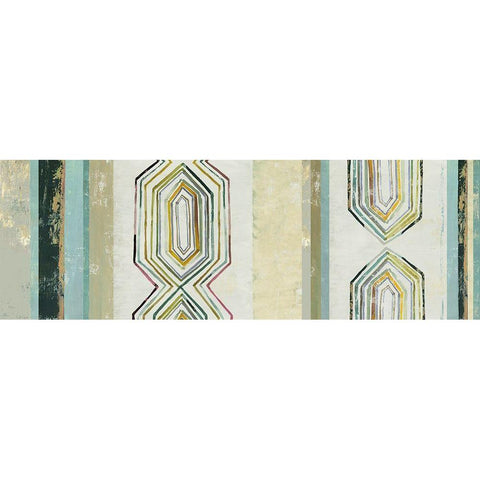 Mohawk Panel II Gold Ornate Wood Framed Art Print with Double Matting by Reeves, Tom
