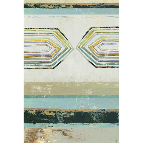 Solitude II Gold Ornate Wood Framed Art Print with Double Matting by Reeves, Tom