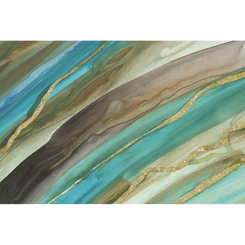 Lining Out Black Modern Wood Framed Art Print by Reeves, Tom