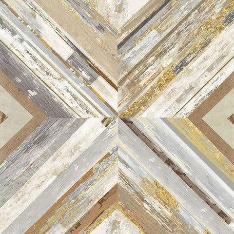 Cross Over  White Modern Wood Framed Art Print with Double Matting by Reeves, Tom