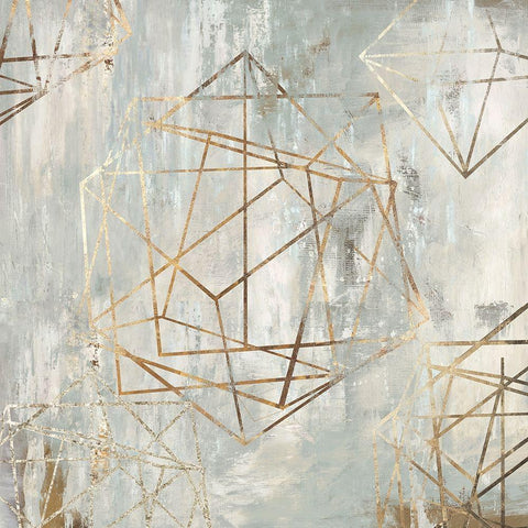 Elements  Black Modern Wood Framed Art Print by Reeves, Tom